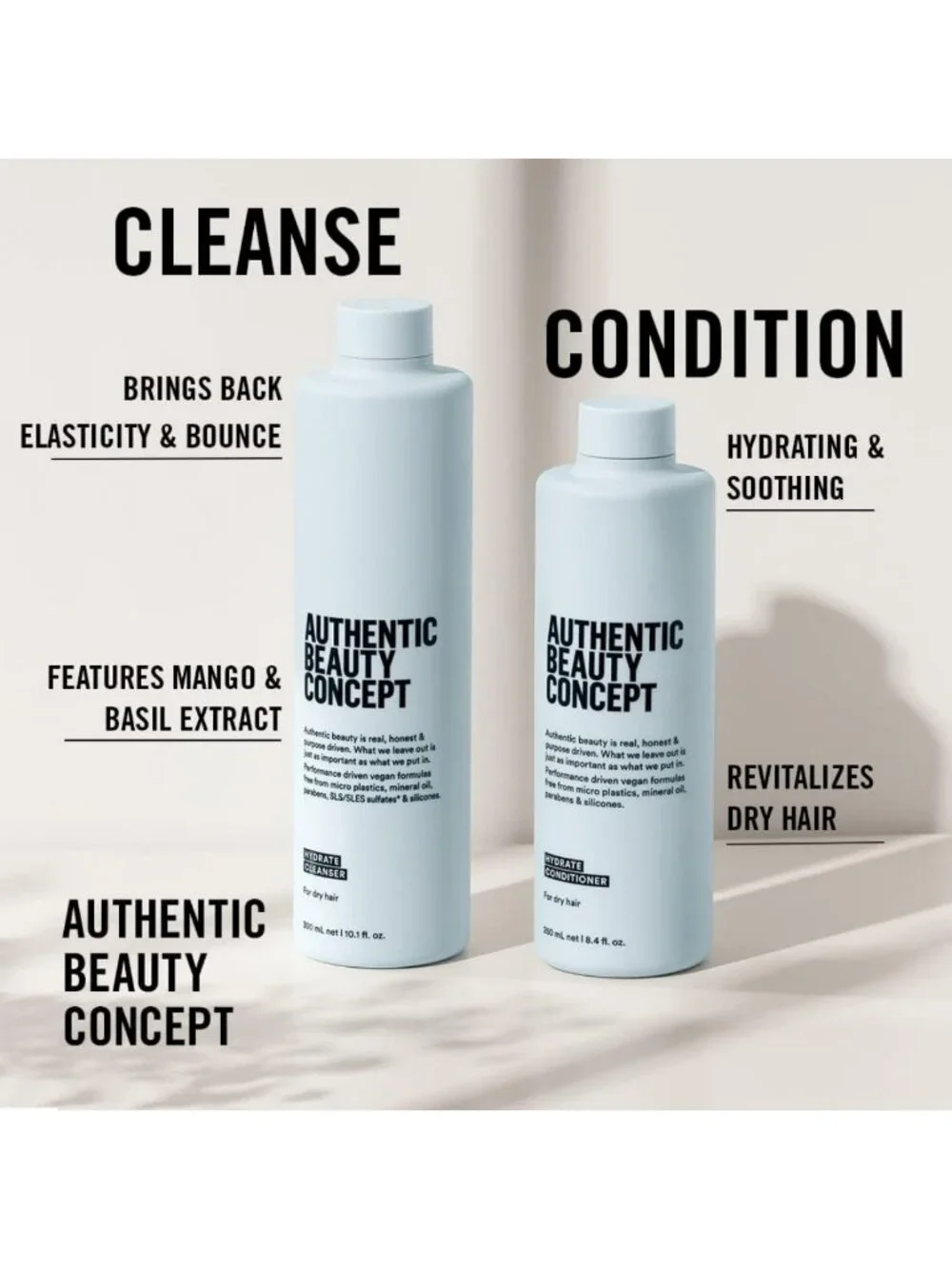 Hydrating Cleanser & Shampoo for Normal to Dry Curly Hair | Moisture, Shine